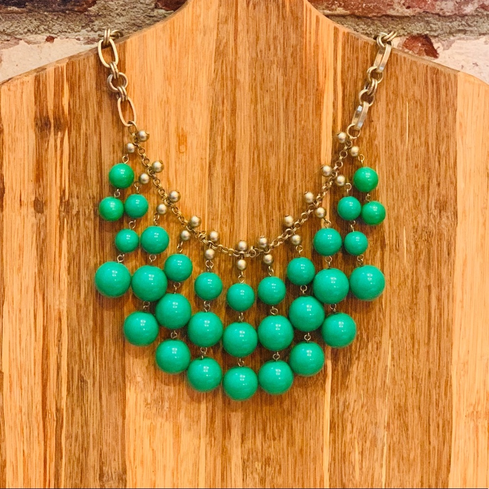 Stella & Dot Green Statement Necklace